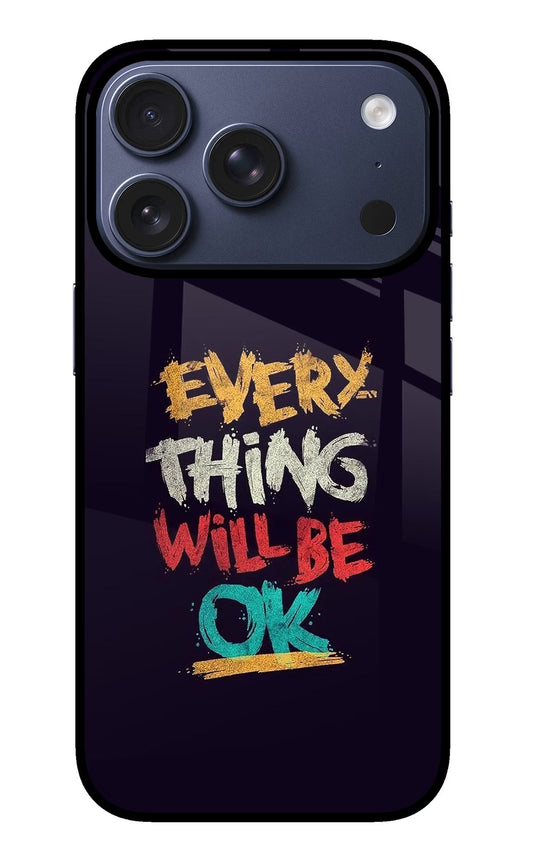 Everything Will Be Ok iPhone 17 Pro Back Cover