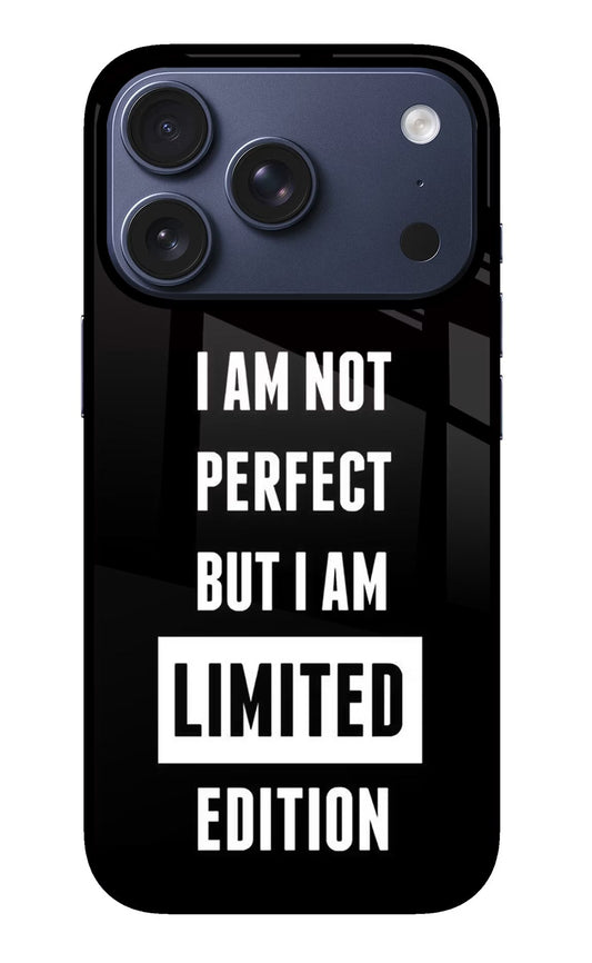 I Am Not Perfect But I Am Limited Edition iPhone 17 Pro Back Cover