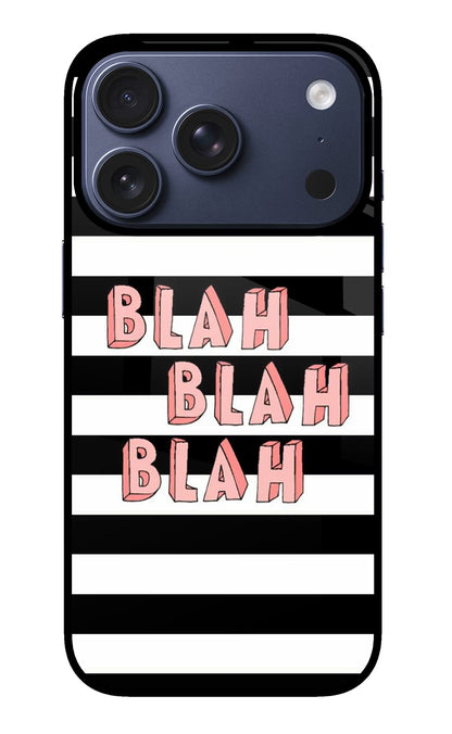 Blah Blah Blah iPhone 17 Pro Back Cover
