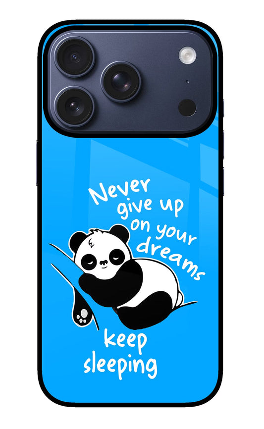 Keep Sleeping iPhone 17 Pro Back Cover