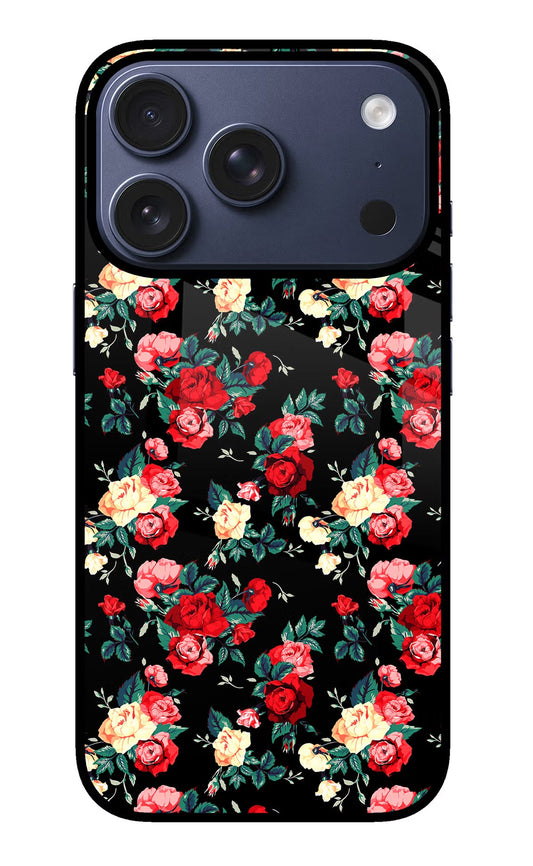 Rose Pattern iPhone 17 Pro Back Cover
