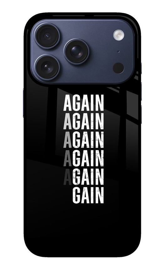 Again Again Gain iPhone 17 Pro Back Cover