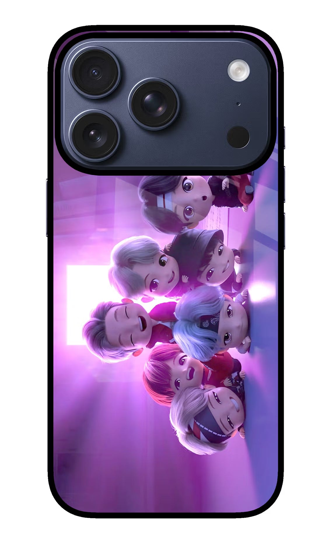 BTS Chibi iPhone 17 Pro Back Cover