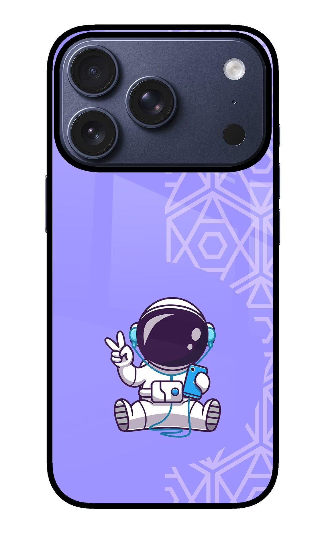 Cute Astronaut Chilling iPhone 17 Pro Back Cover