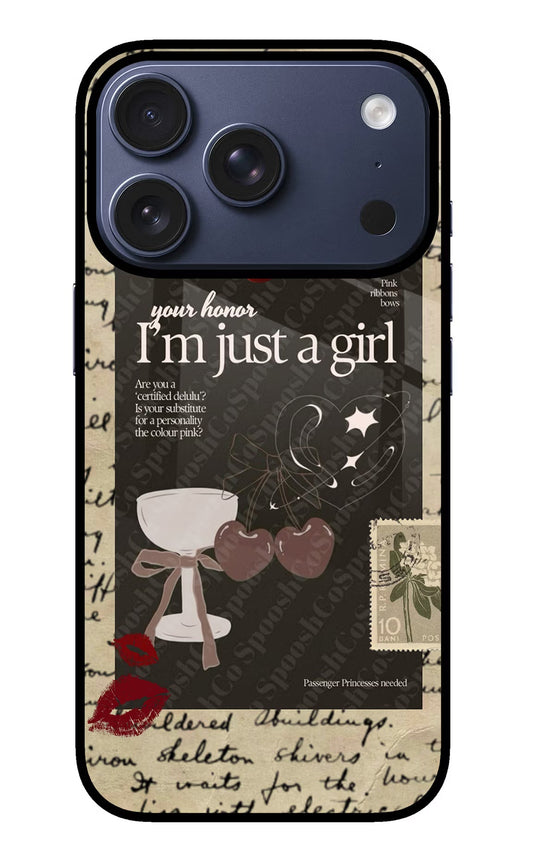 I am just a girl iPhone 17 Pro Back Cover