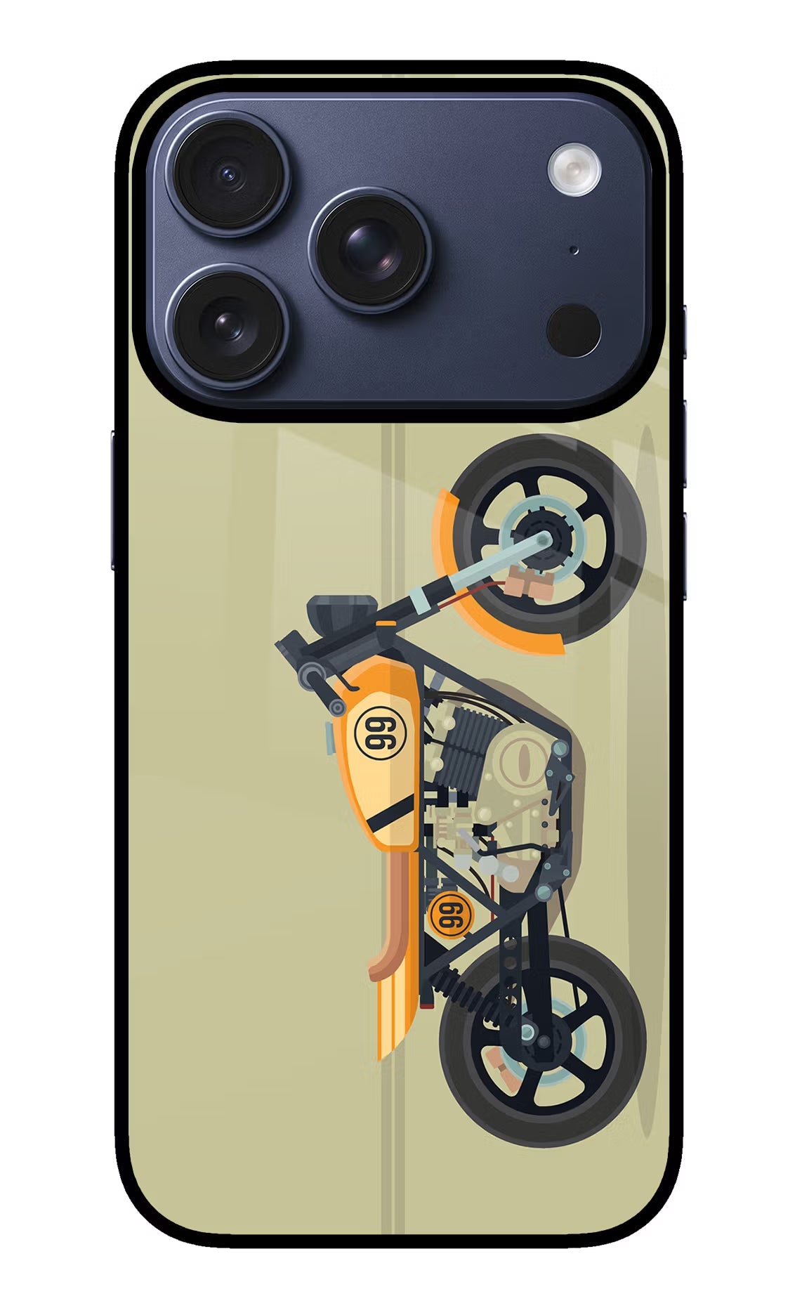 Vertical Speedster iPhone 17 Pro Back Cover