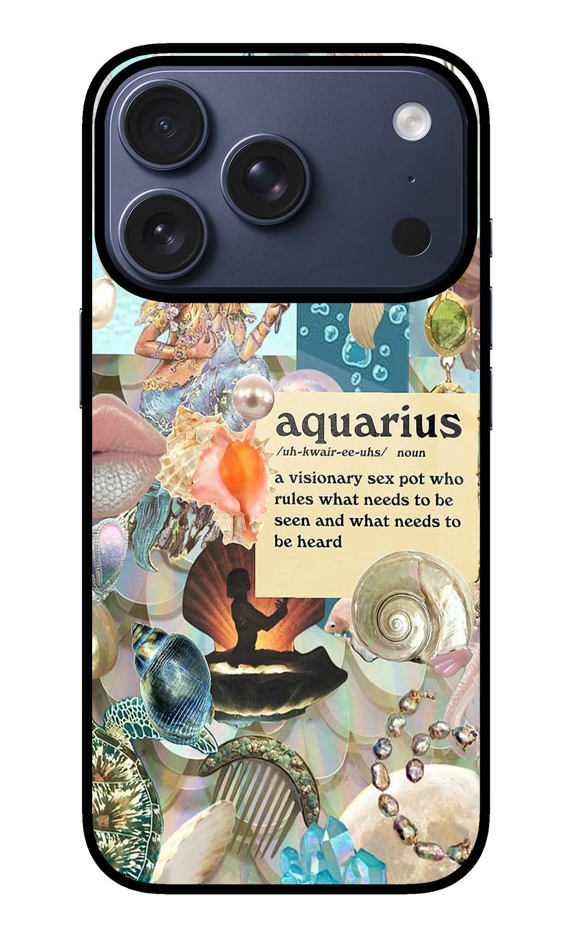 Aquarius Zodiac iPhone 17 Pro Back Cover