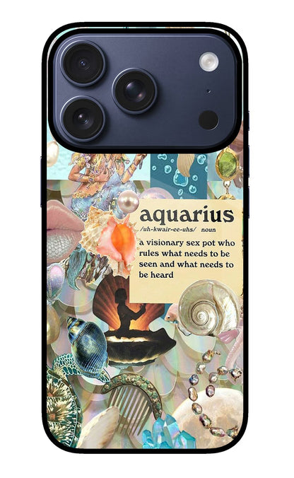 Aquarius Zodiac iPhone 17 Pro Back Cover