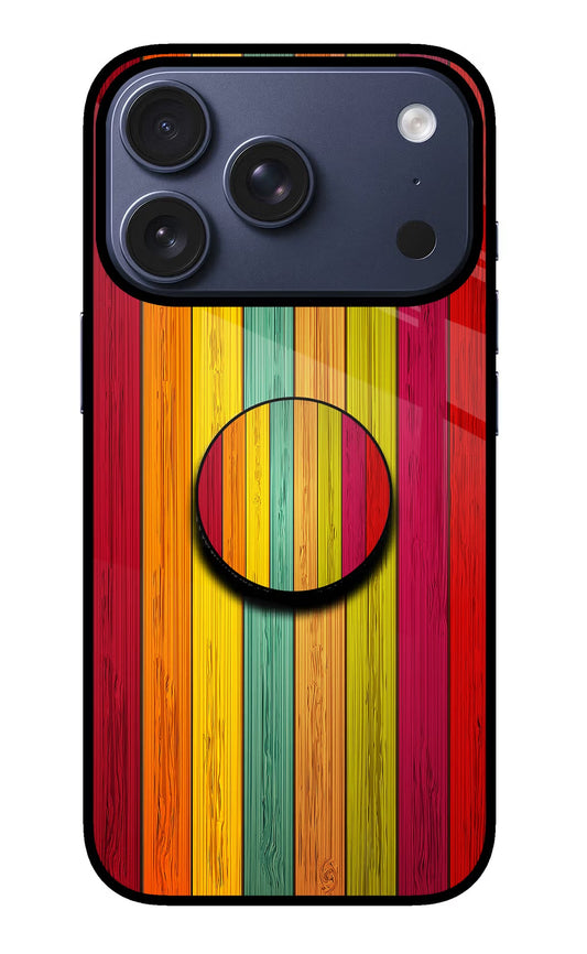 Multicolor Wooden iPhone 17 Pro Pop Case