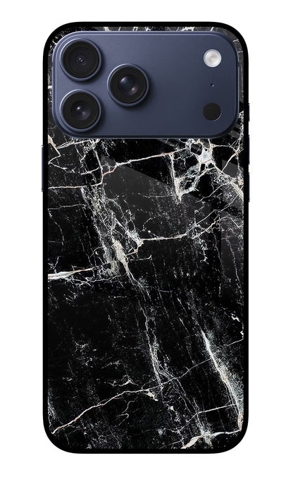 Black Marble Texture iPhone 17 Pro Max Back Cover