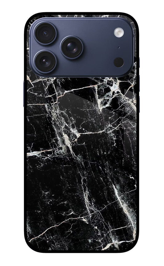 Black Marble Texture iPhone 17 Pro Max Back Cover