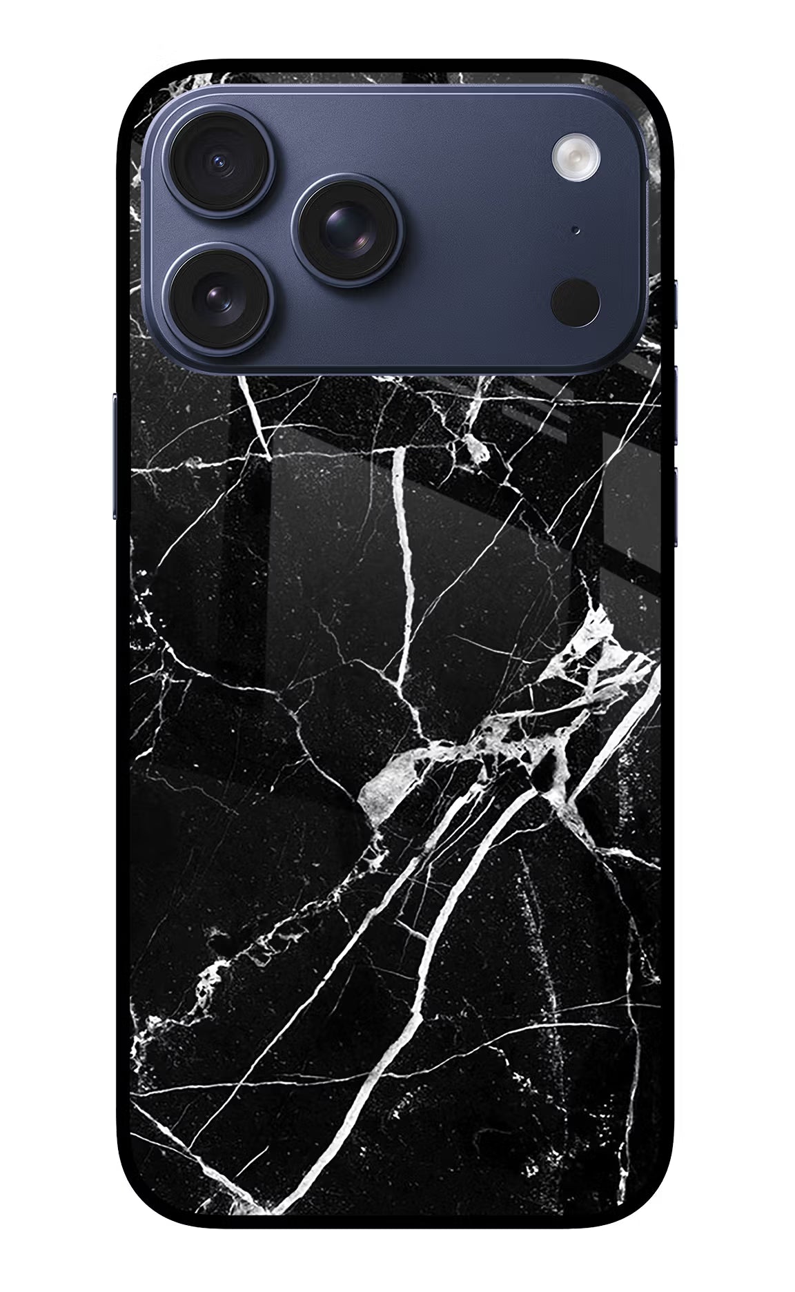 Black Marble Pattern iPhone 17 Pro Max Back Cover