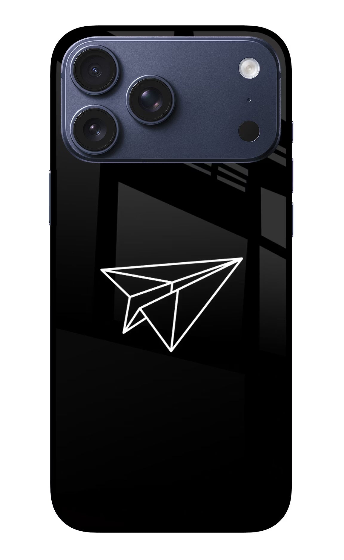 Paper Plane White iPhone 17 Pro Max Glass Case