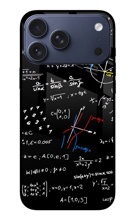 Mathematics Formula iPhone 17 Pro Max Glass Case