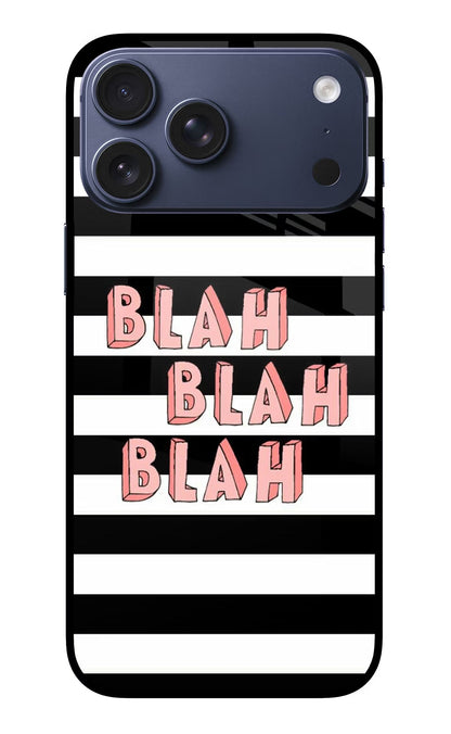 Blah Blah Blah iPhone 17 Pro Max Back Cover