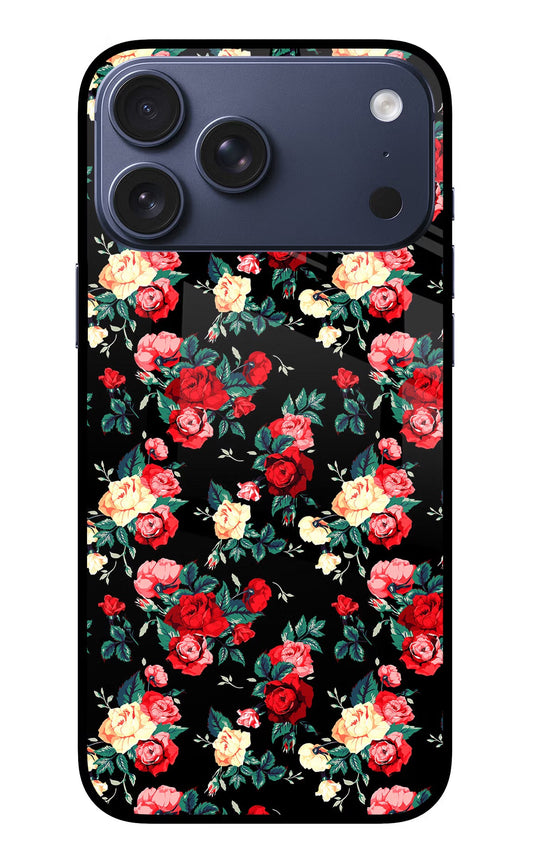 Rose Pattern iPhone 17 Pro Max Back Cover