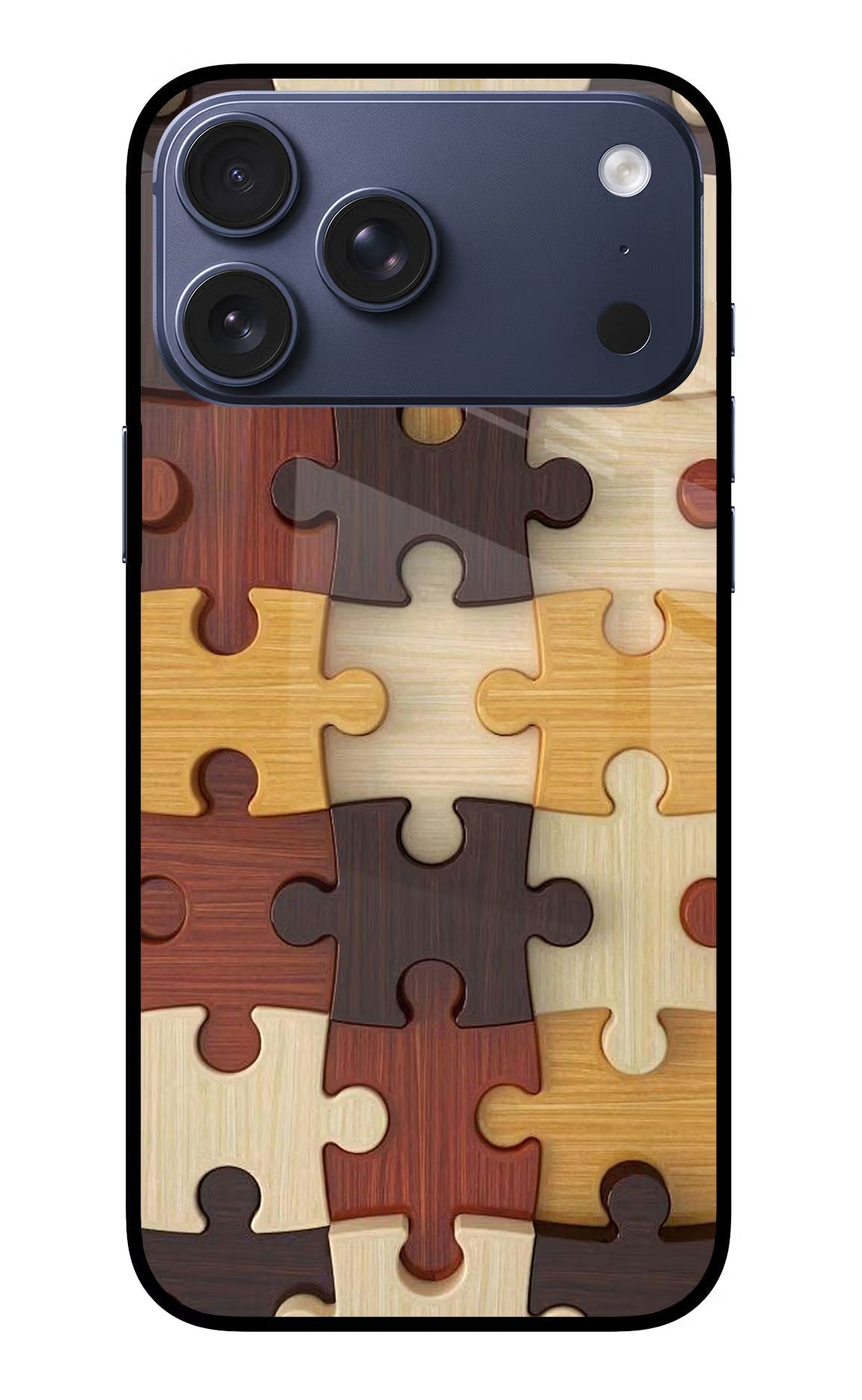 Wooden Puzzle iPhone 17 Pro Max Back Cover