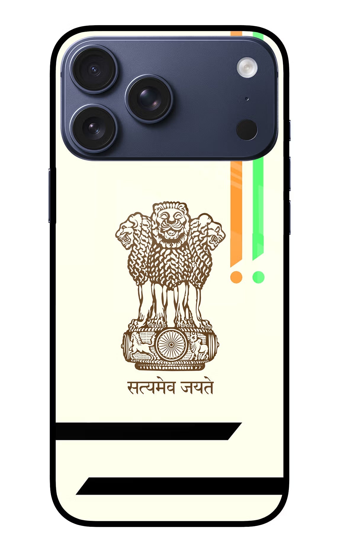 Satyamev Jayate Brown Logo iPhone 17 Pro Max Back Cover