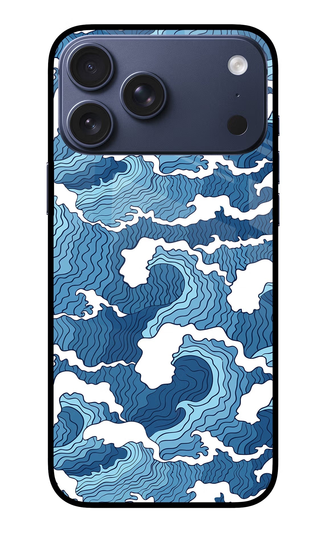 Blue Waves iPhone 17 Pro Max Back Cover
