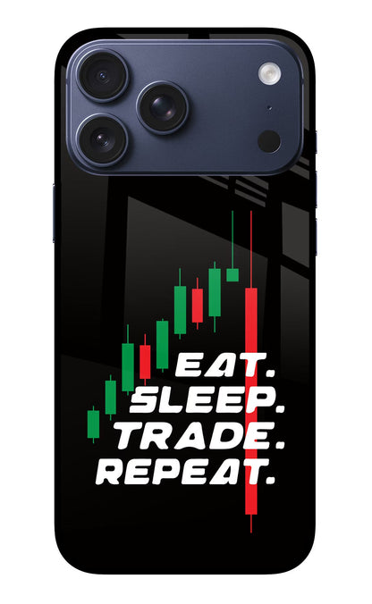 Eat Sleep Trade Repeat iPhone 17 Pro Max Back Cover