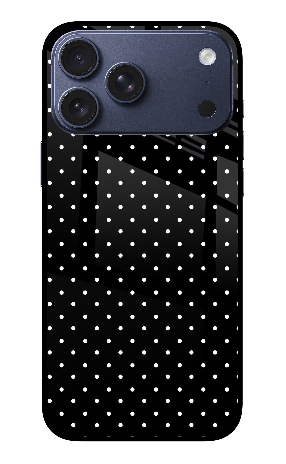White Dots iPhone 17 Pro Max Glass Case