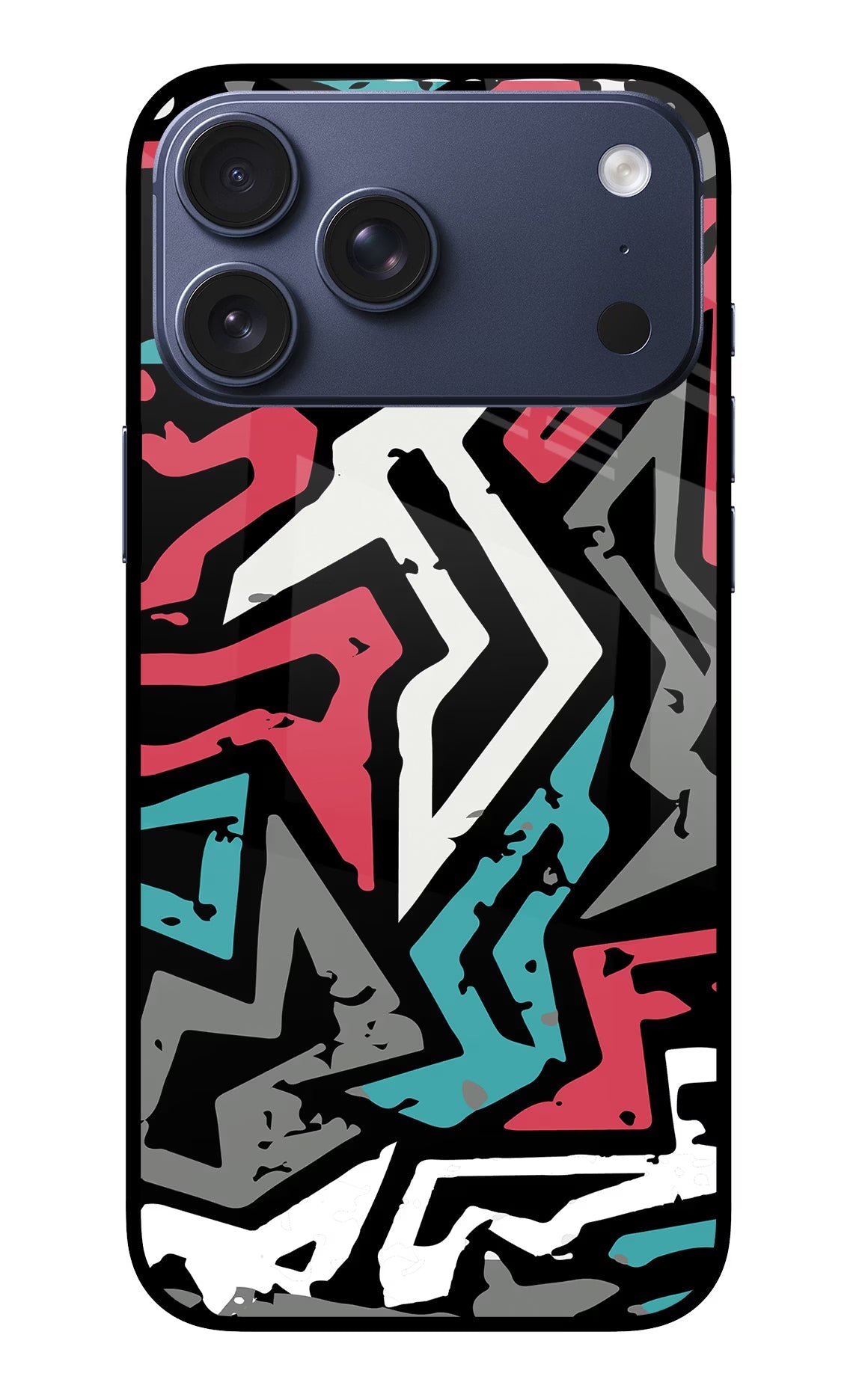 Geometric Graffiti iPhone 17 Pro Max Back Cover
