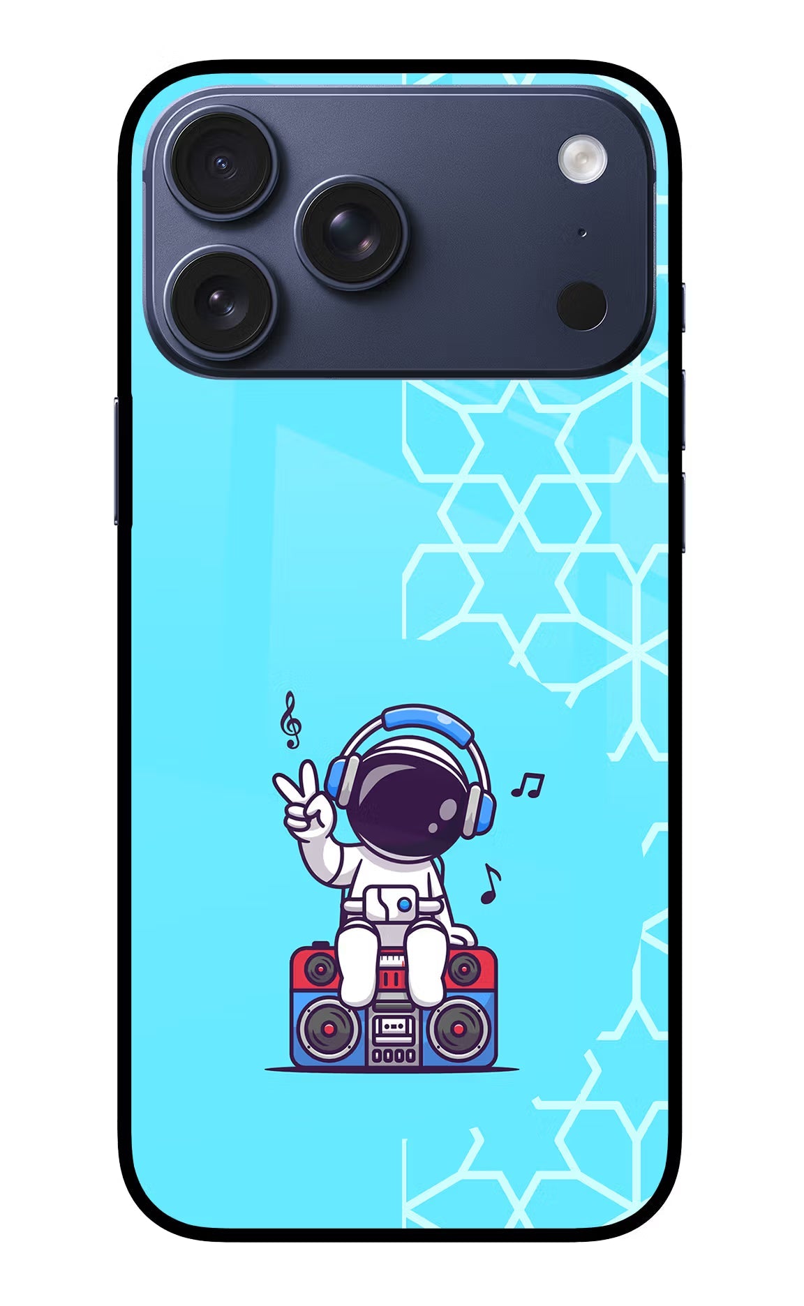 Cute Astronaut Chilling iPhone 17 Pro Max Back Cover