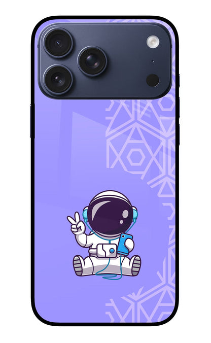 Cute Astronaut Chilling iPhone 17 Pro Max Back Cover