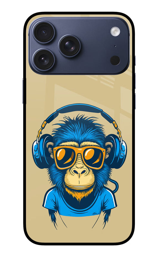 Monkey Headphone iPhone 17 Pro Max Glass Case