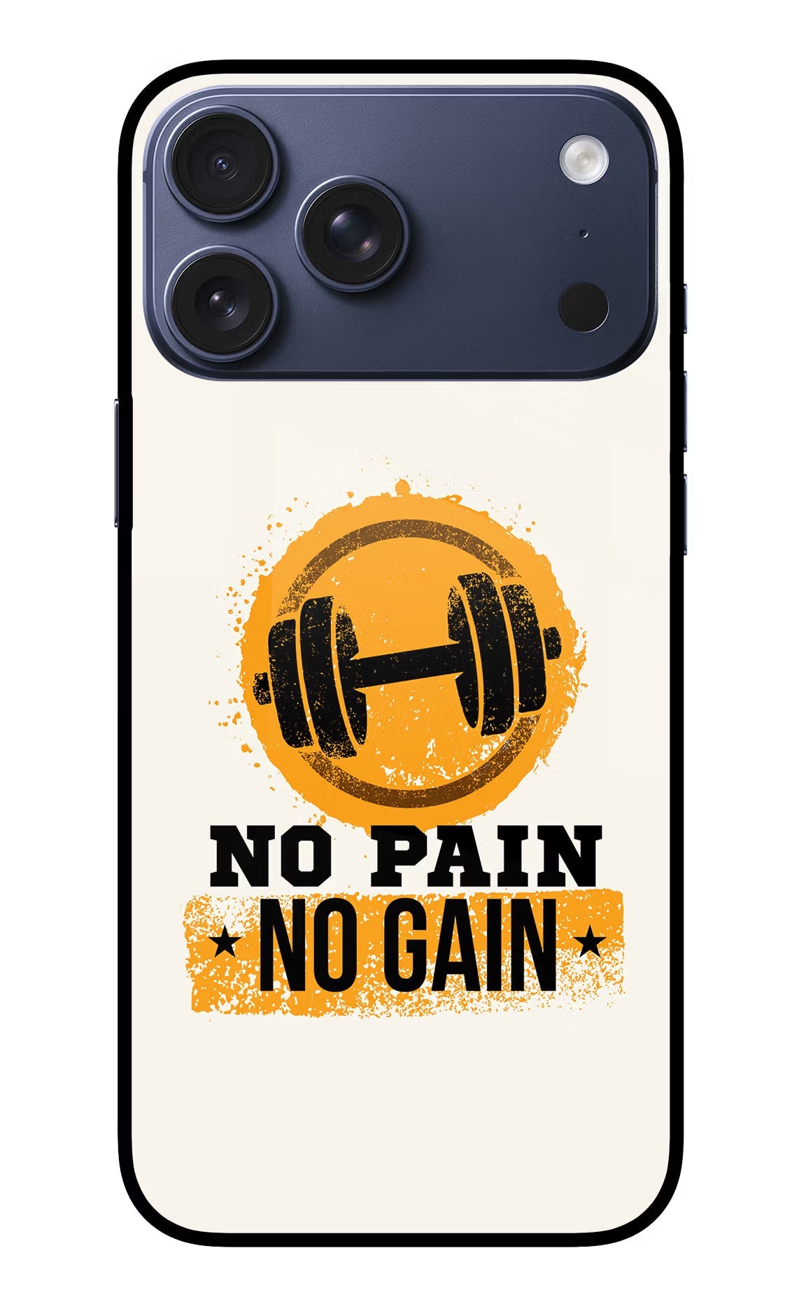 No Pain No Gain iPhone 17 Pro Max Back Cover
