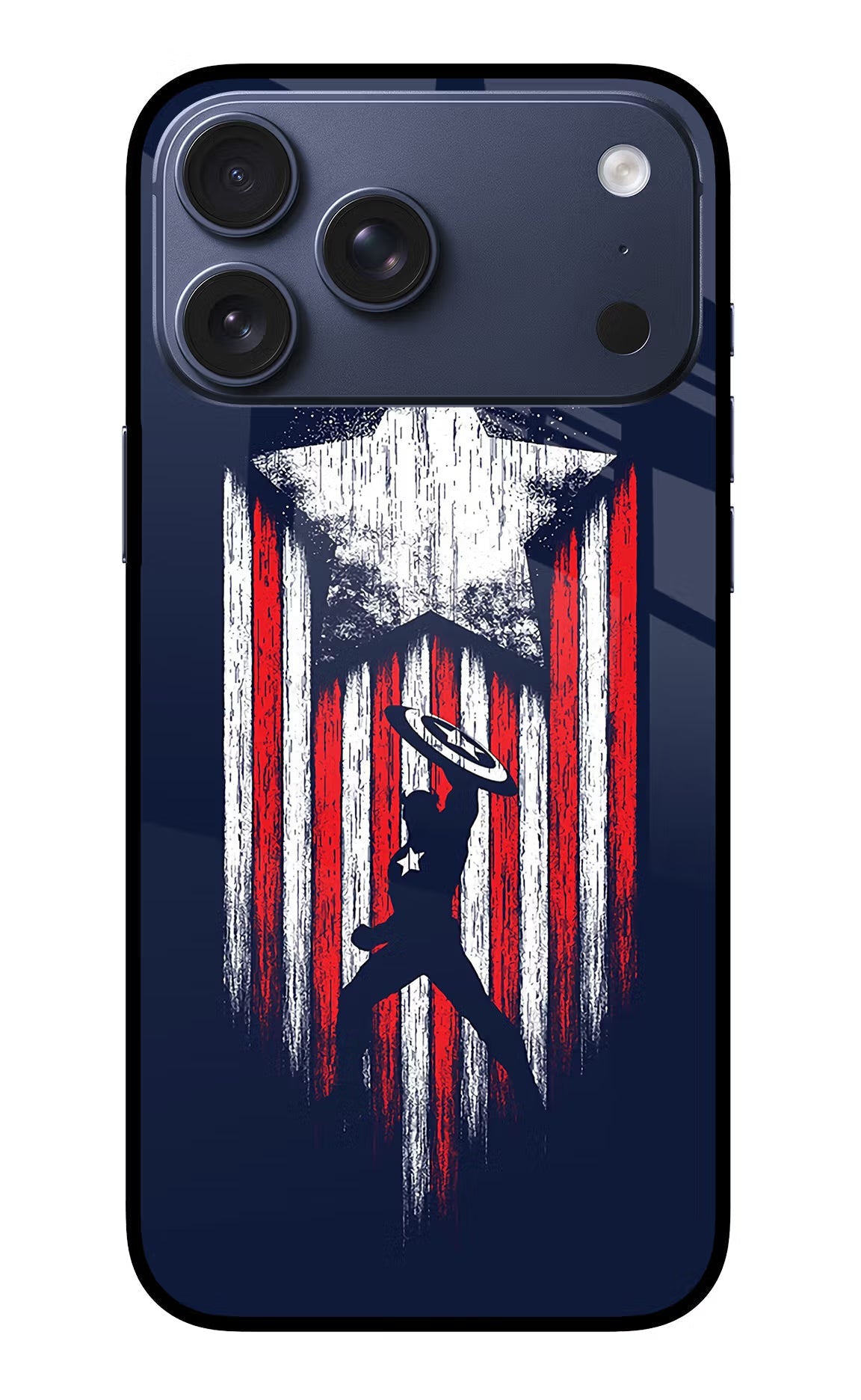 Captain America Marvel Art iPhone 17 Pro Max Back Cover