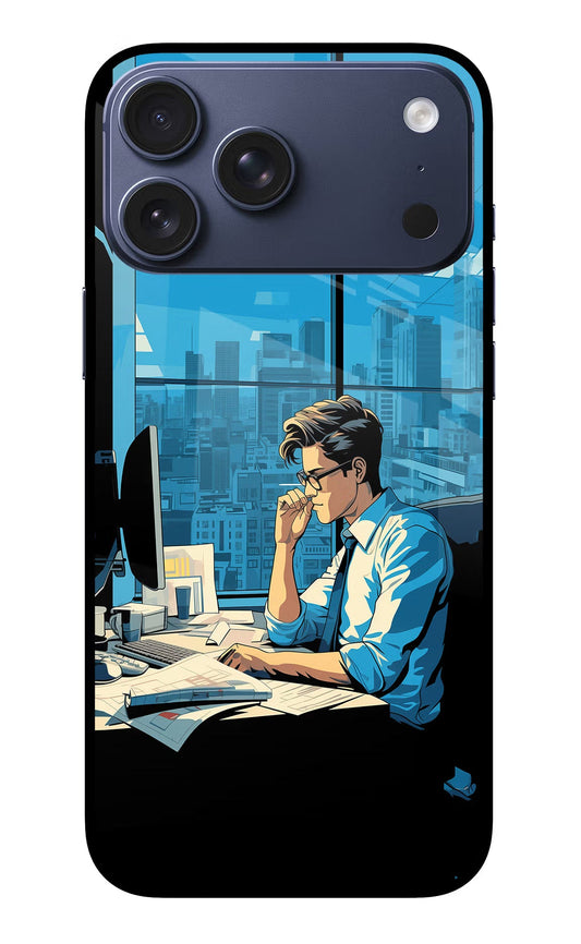 Focused Hustler (AI Generated) iPhone 17 Pro Max Glass Case
