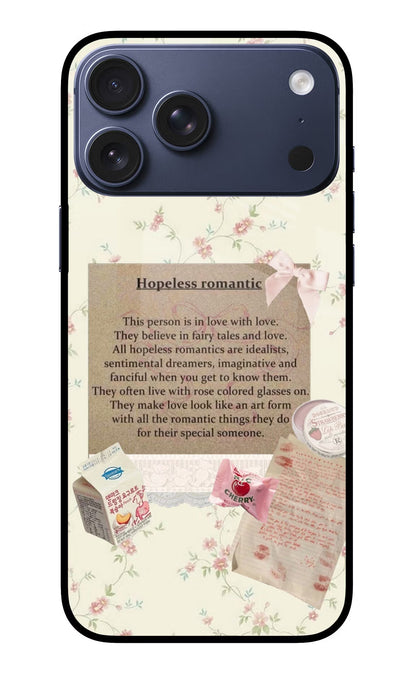Hopeless Romantic iPhone 17 Pro Max Back Cover