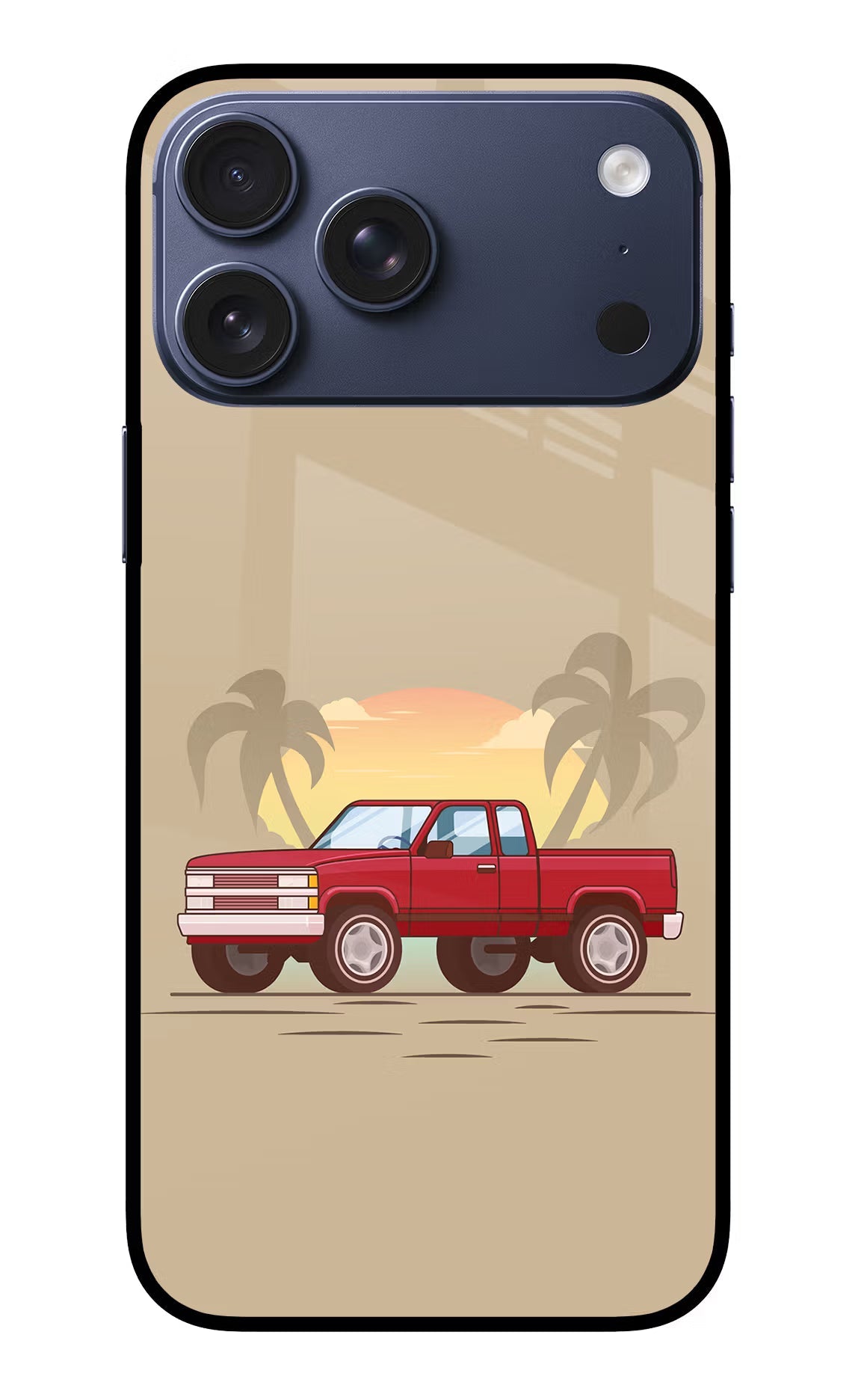 Desert Classic Drive iPhone 17 Pro Max Glass Case