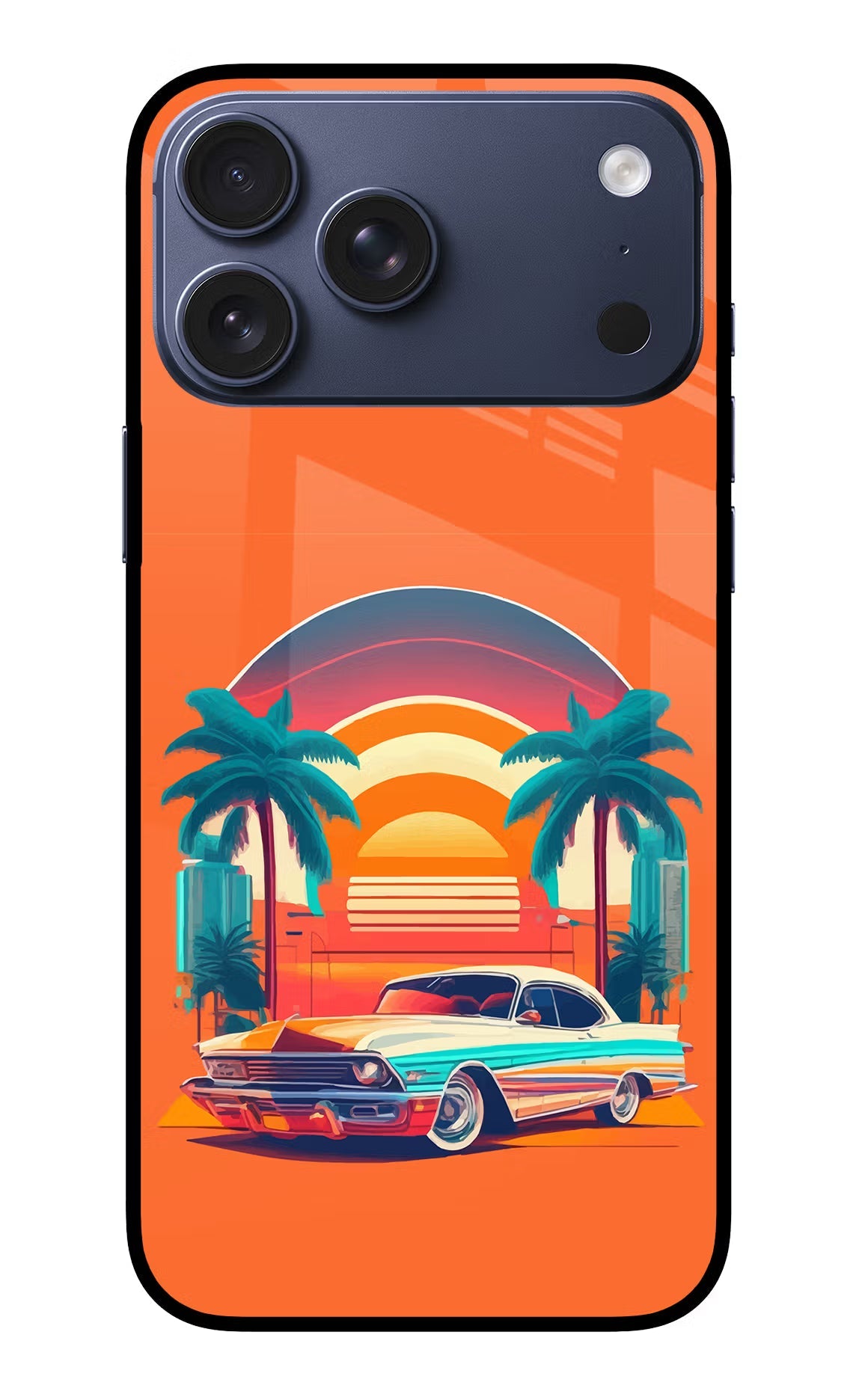 Palm Drive 80s iPhone 17 Pro Max Back Cover