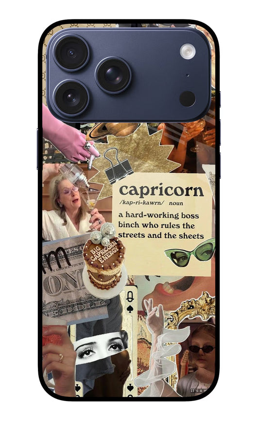 Capricorn Zodiac iPhone 17 Pro Max Back Cover