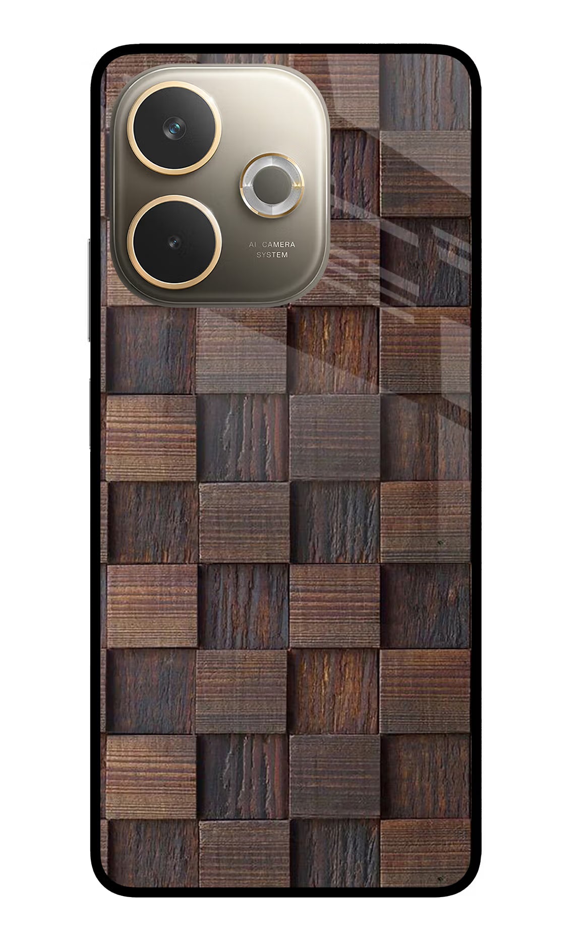 Wooden Cube Design Oppo A5 Pro 5G Back Cover