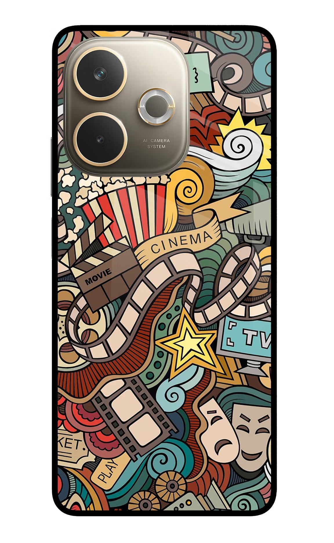 Cinema Abstract Oppo A5 Pro 5G Back Cover