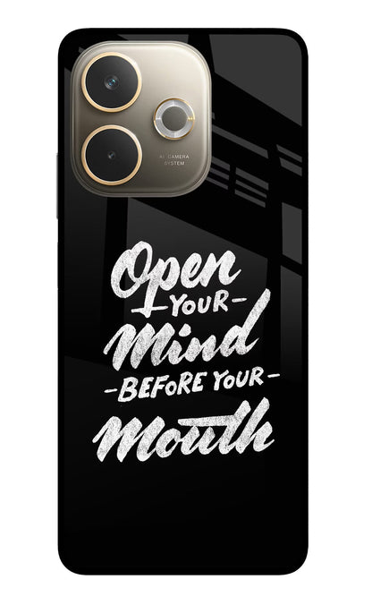 Open Your Mind Before Your Mouth Oppo A5 Pro 5G Back Cover