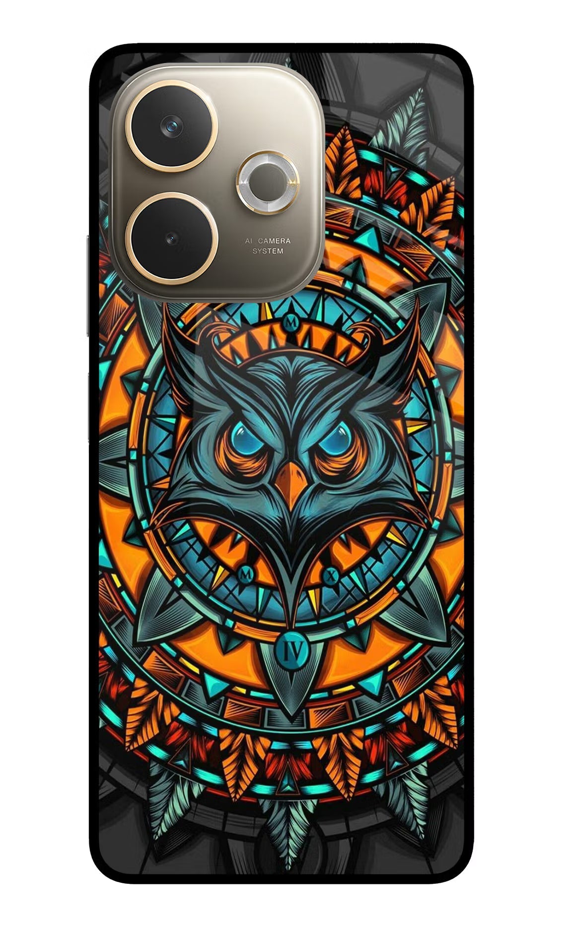 Angry Owl Art Oppo A5 Pro 5G Back Cover