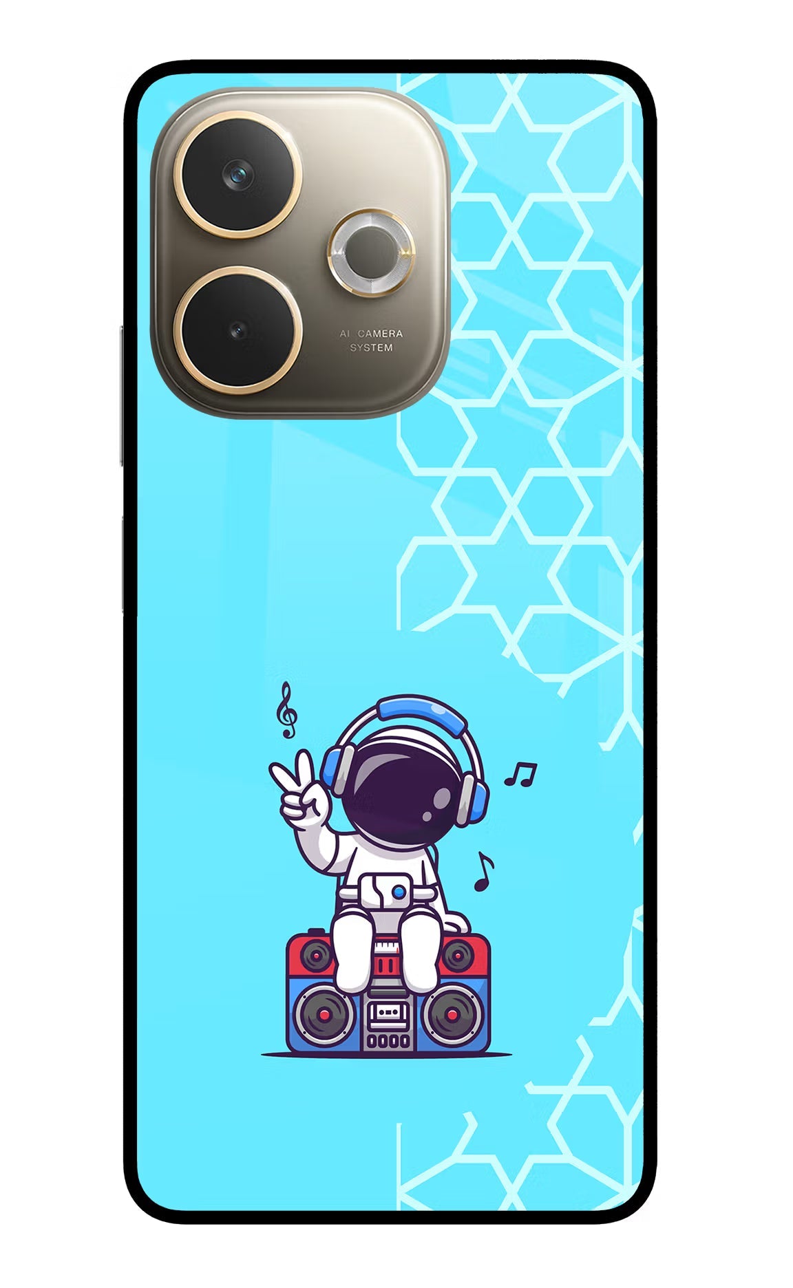 Cute Astronaut Chilling Oppo A5 Pro 5G Back Cover