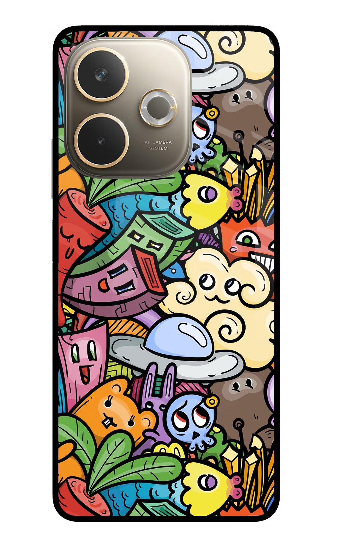 Veggie Doodle Oppo A5 Pro 5G Back Cover