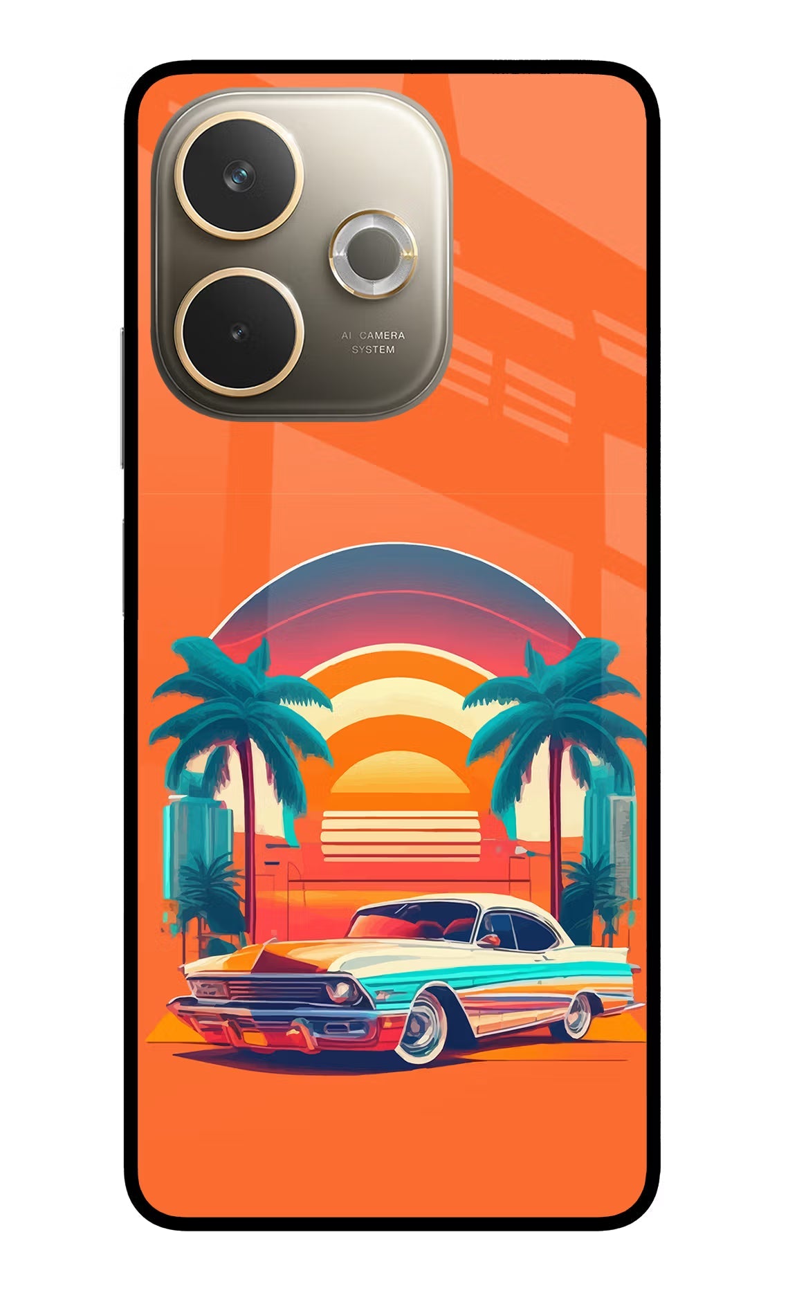 Palm Drive 80s Oppo A5 Pro 5G Back Cover