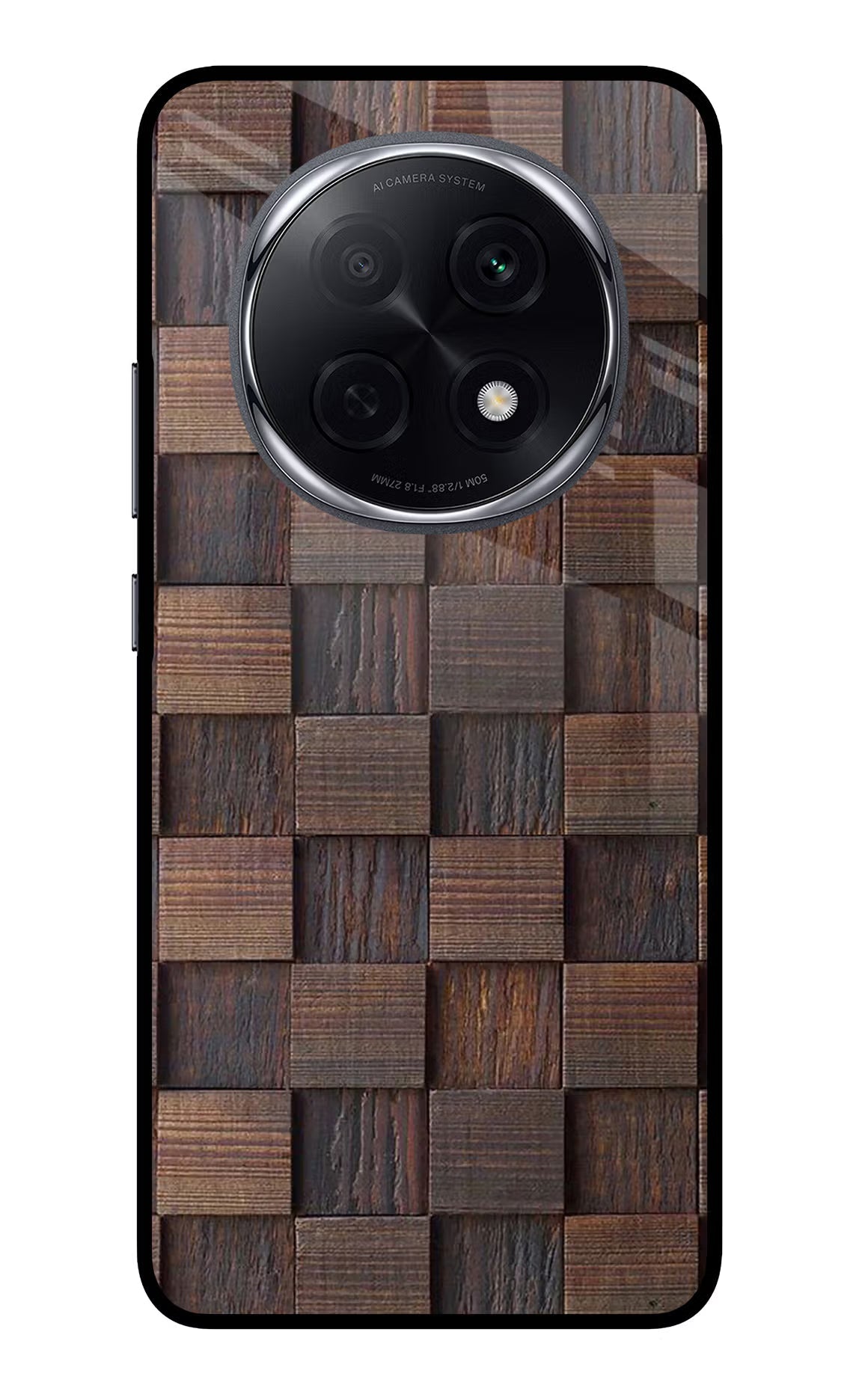 Wooden Cube Design Oppo F29 Pro 5G Glass Case