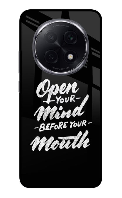 Open Your Mind Before Your Mouth Oppo F29 Pro 5G Back Cover