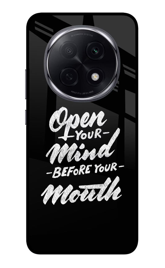 Open Your Mind Before Your Mouth Oppo F29 Pro 5G Back Cover