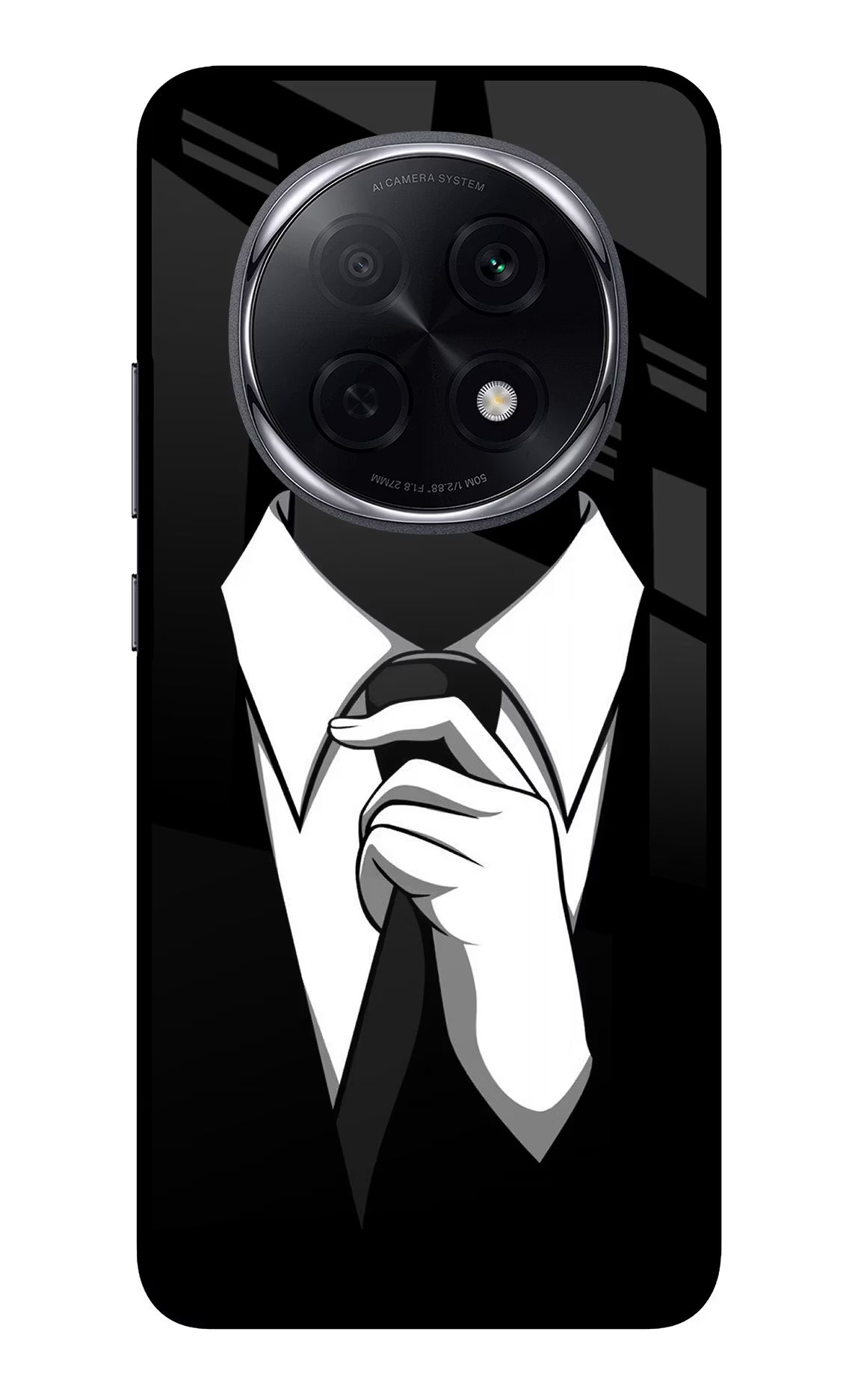 Black Tie Oppo F29 Pro 5G Glass Case