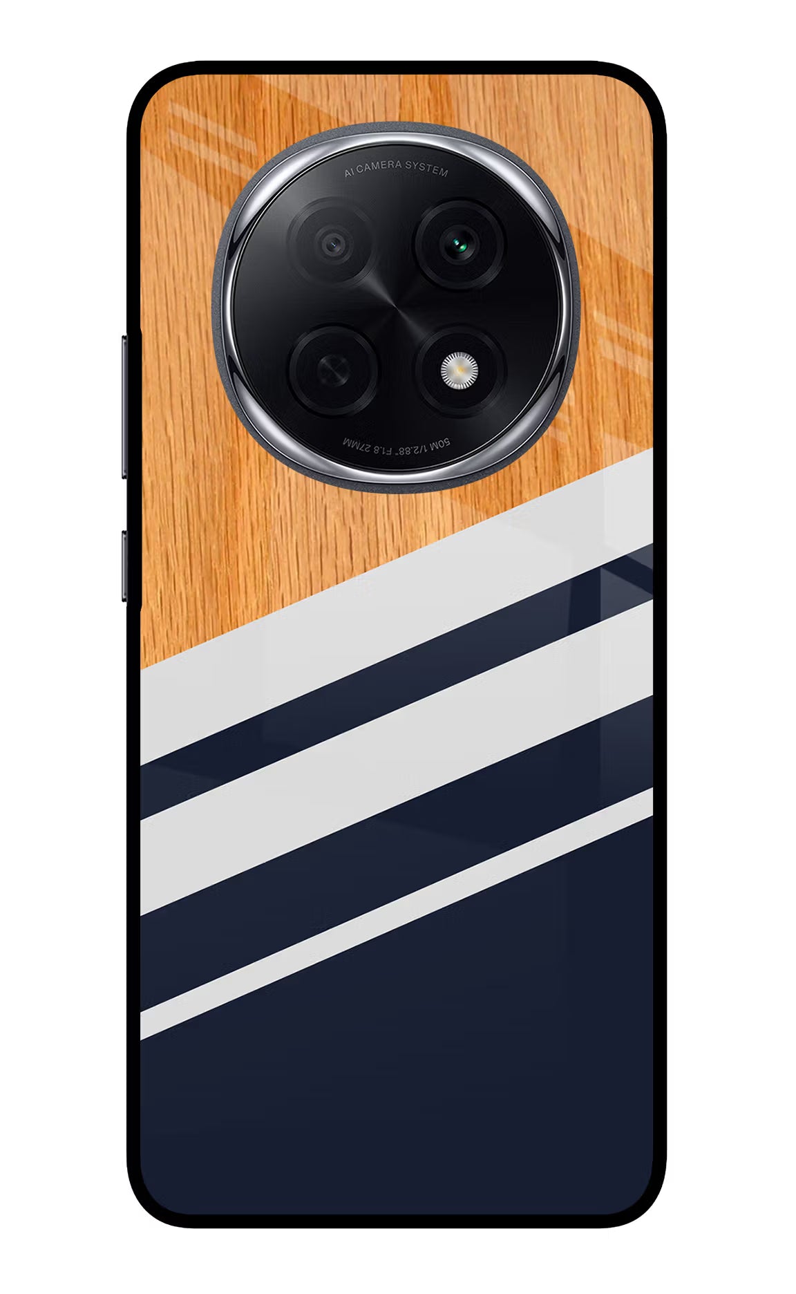 Blue and white wooden Oppo F29 Pro 5G Back Cover