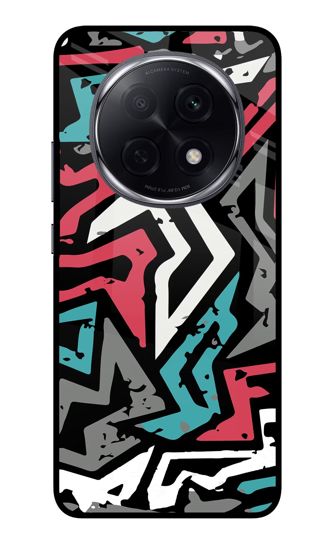 Geometric Graffiti Oppo F29 Pro 5G Glass Case