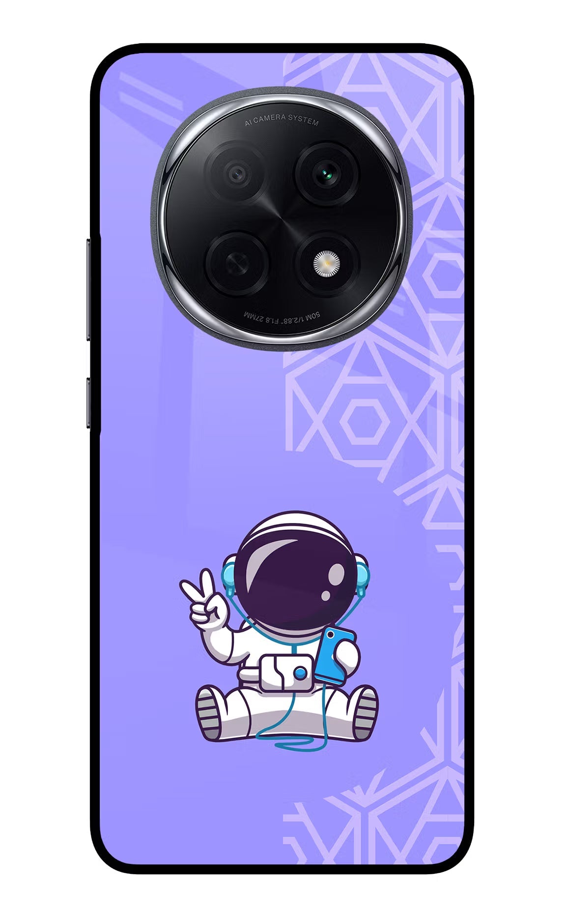 Cute Astronaut Chilling Oppo F29 Pro 5G Back Cover